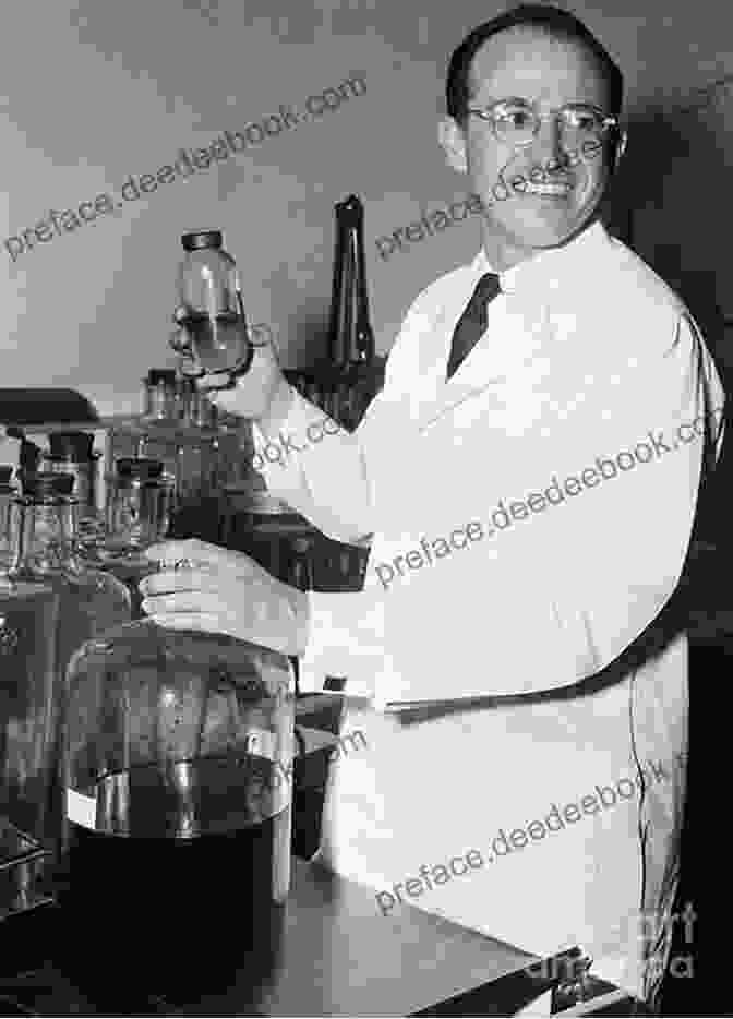 A Black And White Photograph Of Dr. Jonas Salk Working In His Laboratory, Surrounded By Test Tubes And Scientific Equipment. Pro Wrestling: The Fabulous The Famous The Feared And The Forgotten: Ben Justice (Letter J Series)