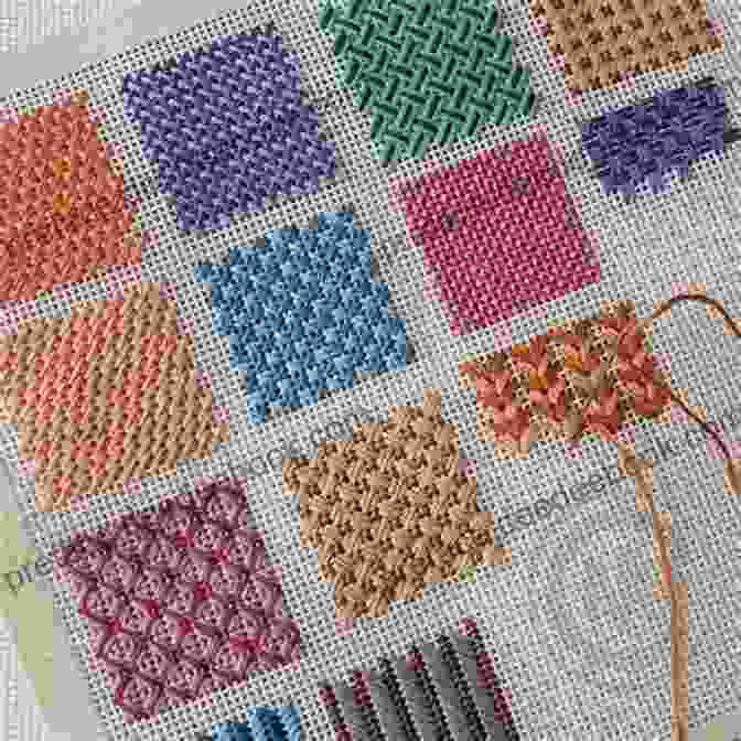 A Cross Stitch Pattern Featuring A Geometric Design. Plastic Canvas Cross Stitch Fridge Magnets: Embroidery Patterns (Cross Stitch Patterns)