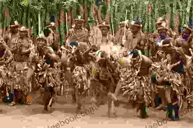 A Group Of Warriors Performing A Traditional War Dance. War Dances: Stories And Poems