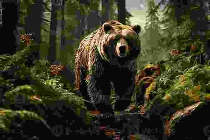 A Solitary Bear Stands Amidst A Dense Forest, Its Fur Glistening In The Sunlight. The Bear Andrew Krivak