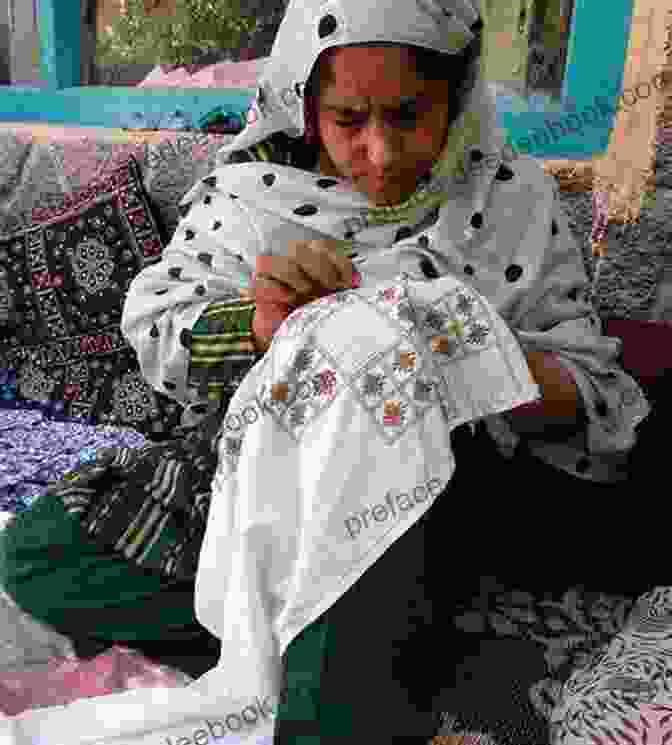 Afghan Woman Sewing Traditional Embroidery Patterns Of Afghanistan: Inspired By Tribal Embroidery Motifs