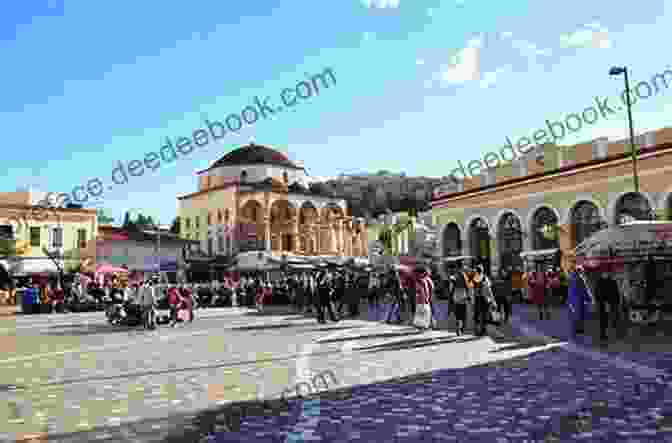 Bustling Monastiraki Square In Athens, Filled With Vendors And Street Performers TEN FUN THINGS TO DO IN ATHENS