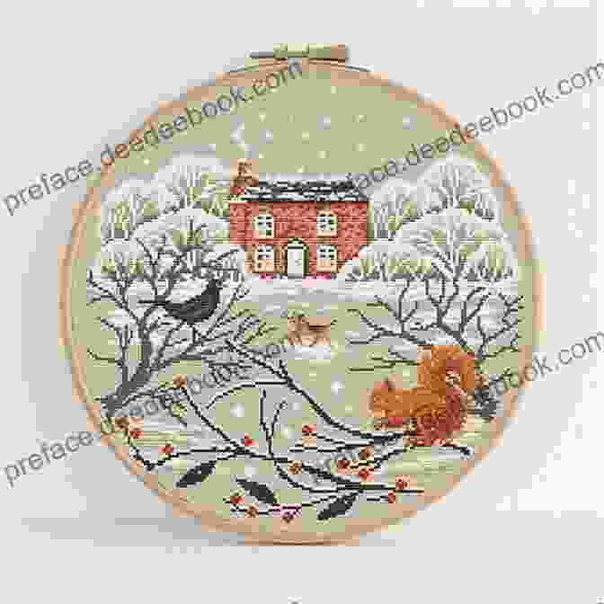 Cozy Winter Cottage Cross Stitch Pattern Christmas Cross Stitch Patterns 24 Festive Designs: Embroidery Patterns