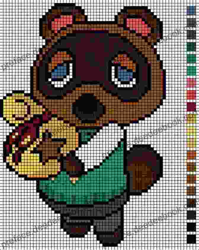 Embroidered Cross Stitch Pattern Of Tom Nook From Animal Crossing 9 Animal Crossing New Horizons Characters Cross Stitch Patterns