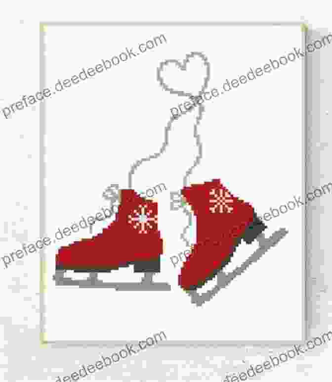 Festive Ice Skating Cross Stitch Pattern Christmas Cross Stitch Patterns 24 Festive Designs: Embroidery Patterns