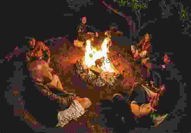 Image Of A Group Gathered Around A Campfire, Engaged In Storytelling Sounding The Depths: Tradition And The Voices Of History