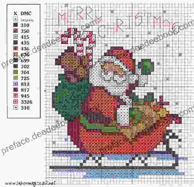 Jolly Santa Claus Cross Stitch Pattern Christmas Cross Stitch Patterns 24 Festive Designs: Embroidery Patterns