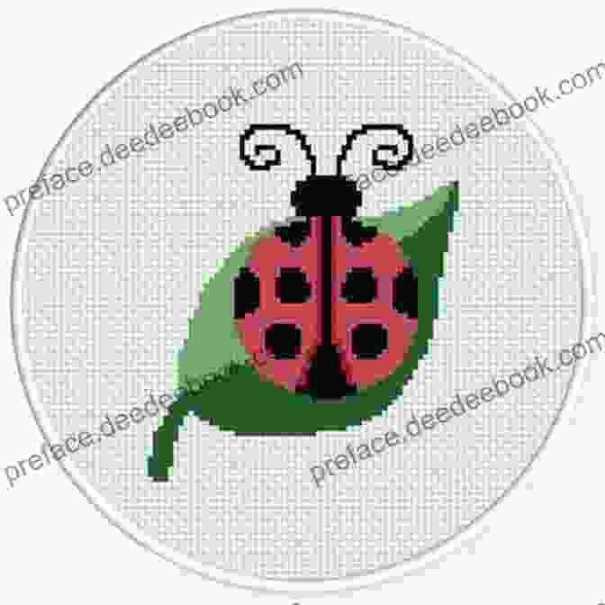 Ladybug On A Leaf Cross Stitch Pattern Little Stitches: 11 Cross Stitch Designs (Tiger Road Crafts)