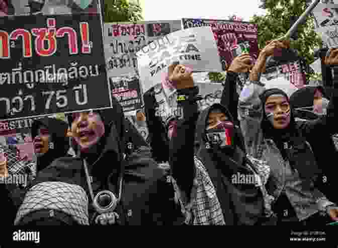 Protesters Gather In The Streets Of Bangkok, Holding Signs And Chanting Slogans Bangkok Is Ringing: Sound Protest And Constraint