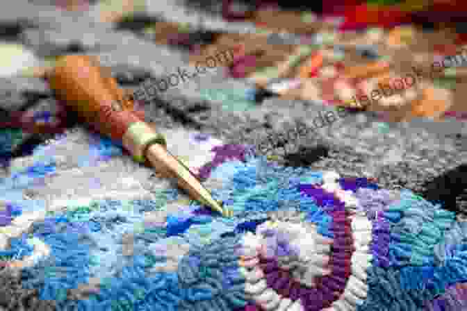 Rug Hooked With Beads Rug Hooking With Fancy Fibers: Sparkle Shine Texture