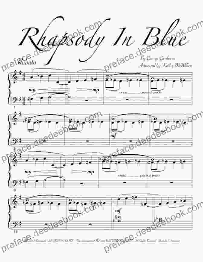 Sheet Music Cover Of George Gershwin's 'Rhapsody In Blue' George Gershwin (Yale Broadway Masters Series)