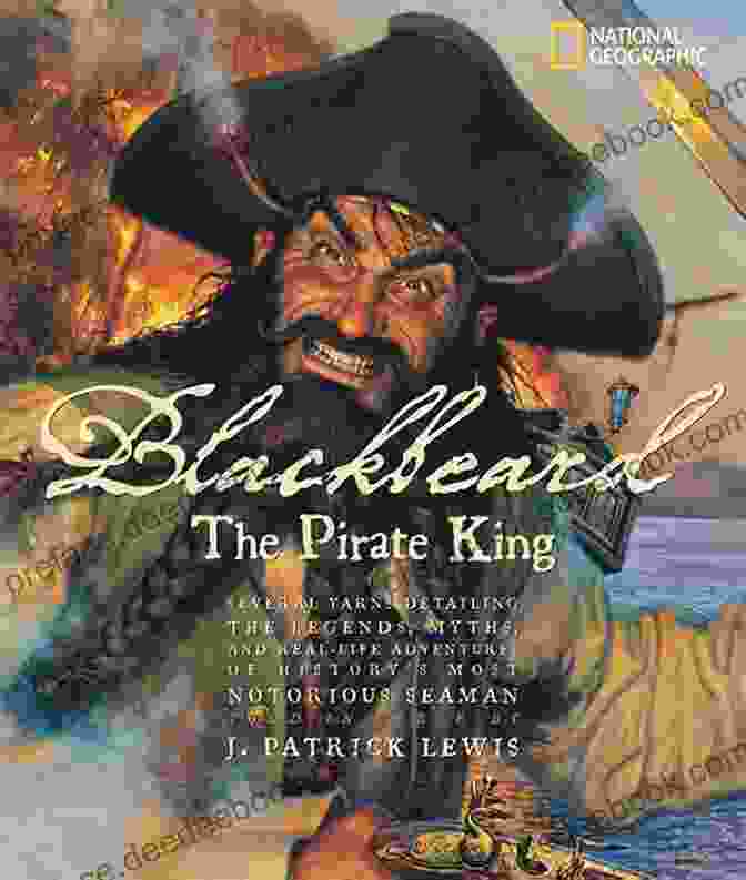 The Cover Of 'The Tale Of Blackbeard The Pirate' By Chapel Hill Books, Featuring A Portrait Of The Infamous Pirate Blackbeard. Teach S Light: A Tale Of Blackbeard The Pirate (Chapel Hill Books)