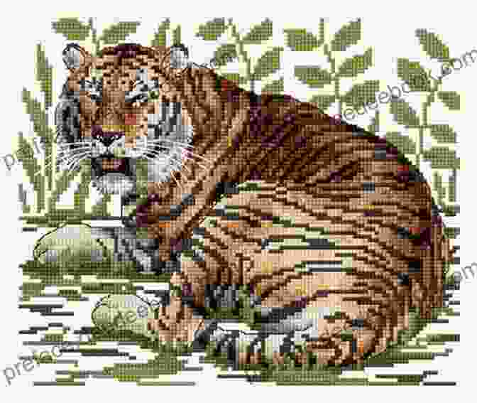 Tiger In The Grass Cross Stitch Pattern Little Stitches: 11 Cross Stitch Designs (Tiger Road Crafts)