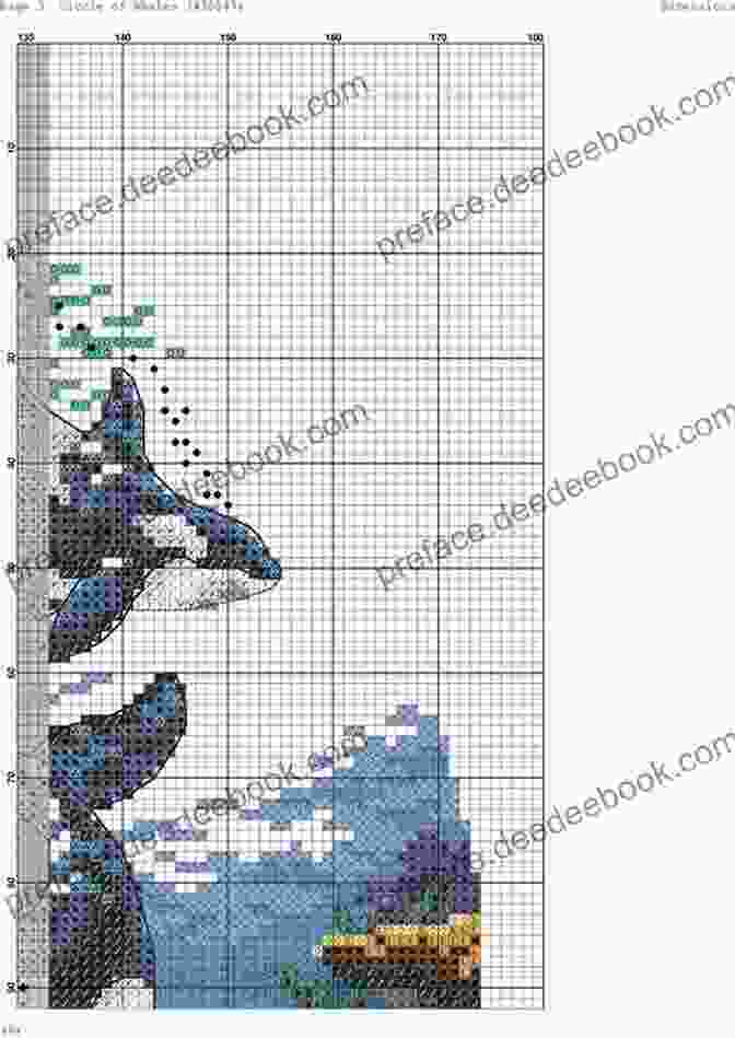 Whale In The Deep Cross Stitch Pattern Little Stitches: 11 Cross Stitch Designs (Tiger Road Crafts)