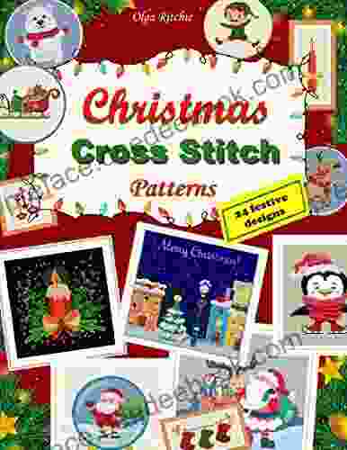 Christmas Cross Stitch Patterns 24 Festive Designs: Embroidery Patterns