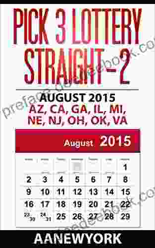 Pick 3 Lottery Straight 2: August 2024: AZ CA GA IL MI NE NJ OH OK VA (Straight Number Prediction)