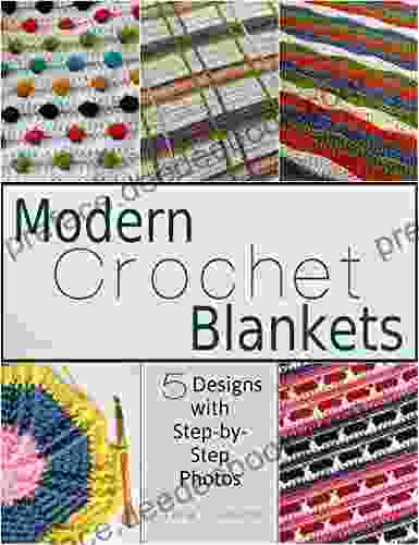 Modern Crochet Blankets: 5 Designs With Step By Step Photos (Tiger Road Crafts)